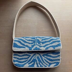 Staud Tommy Beaded Bag - Blue